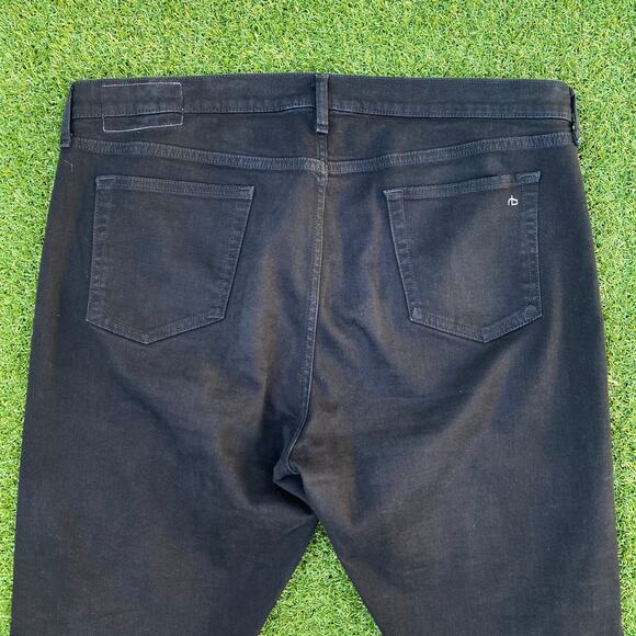 Rag & Bone Men's Fit 1 Skinny Black Denim Jeans 40x32 - Picture 5 of 5